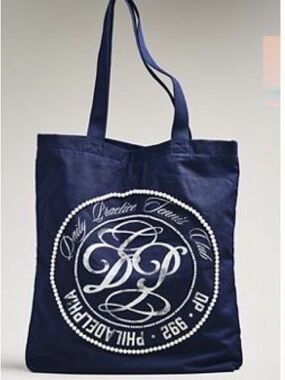 Anthropologie Beaded Canvas Tote Bag